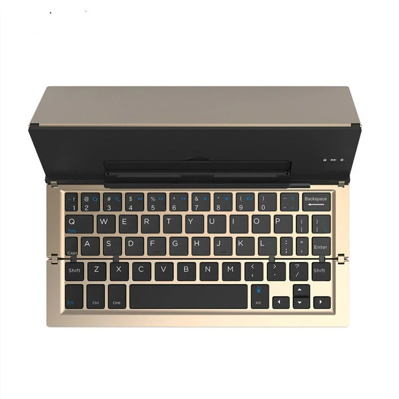 Portable Wireless Foldable Tablet Holder Keyboard - Image 6