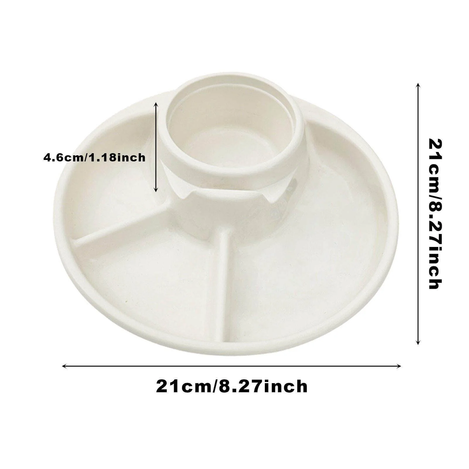 Portion Control Divided Food Plate - Image 4