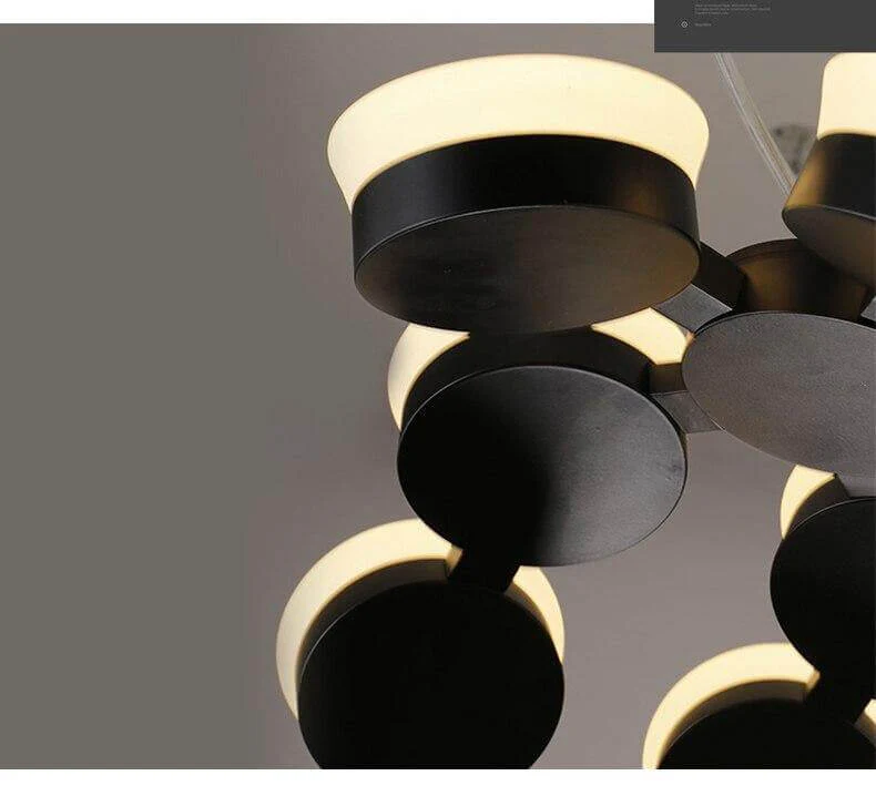 Postmodern LED Nordic Hanging Half Star Chandelier - Image 5