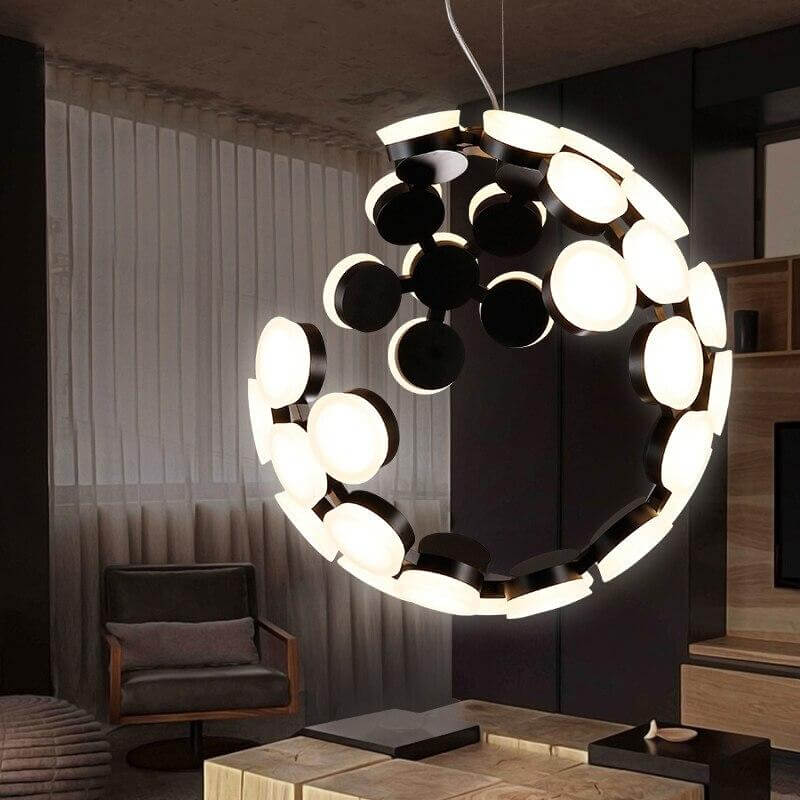 Postmodern LED Nordic Hanging Half Star Chandelier - Image 6