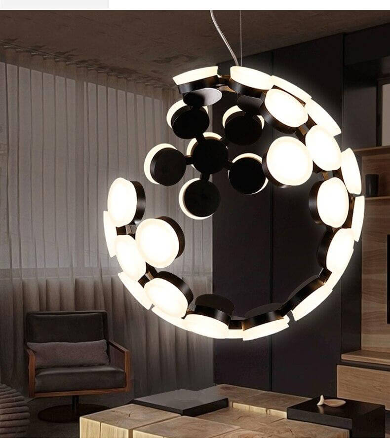Postmodern LED Nordic Hanging Half Star Chandelier - Image 7