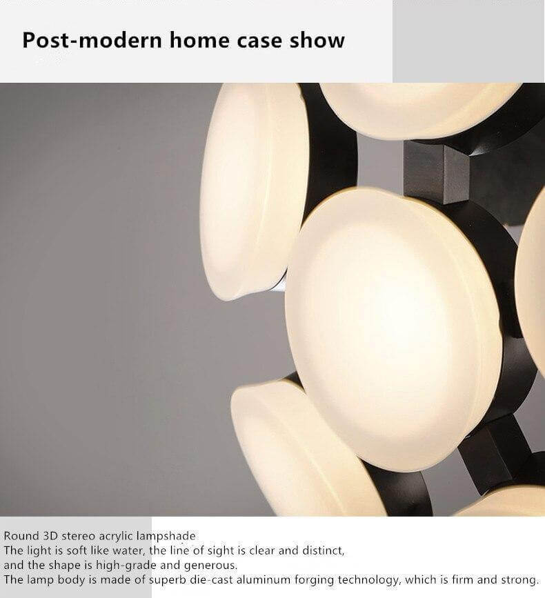 Postmodern LED Nordic Hanging Half Star Chandelier - Image 8