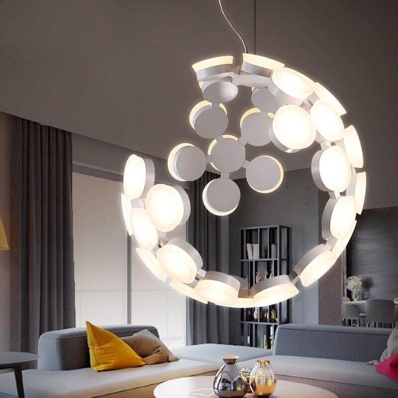 Postmodern LED Nordic Hanging Half Star Chandelier - Image 9