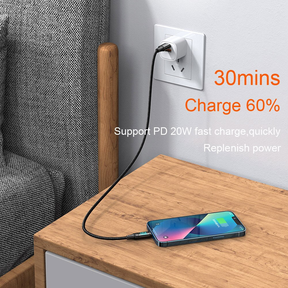 Power Display Universal Fast Charging Phone Cable - Image 3