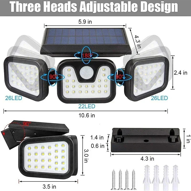 Power Save Motion Activated Outdoor Solar Lamp - Image 3
