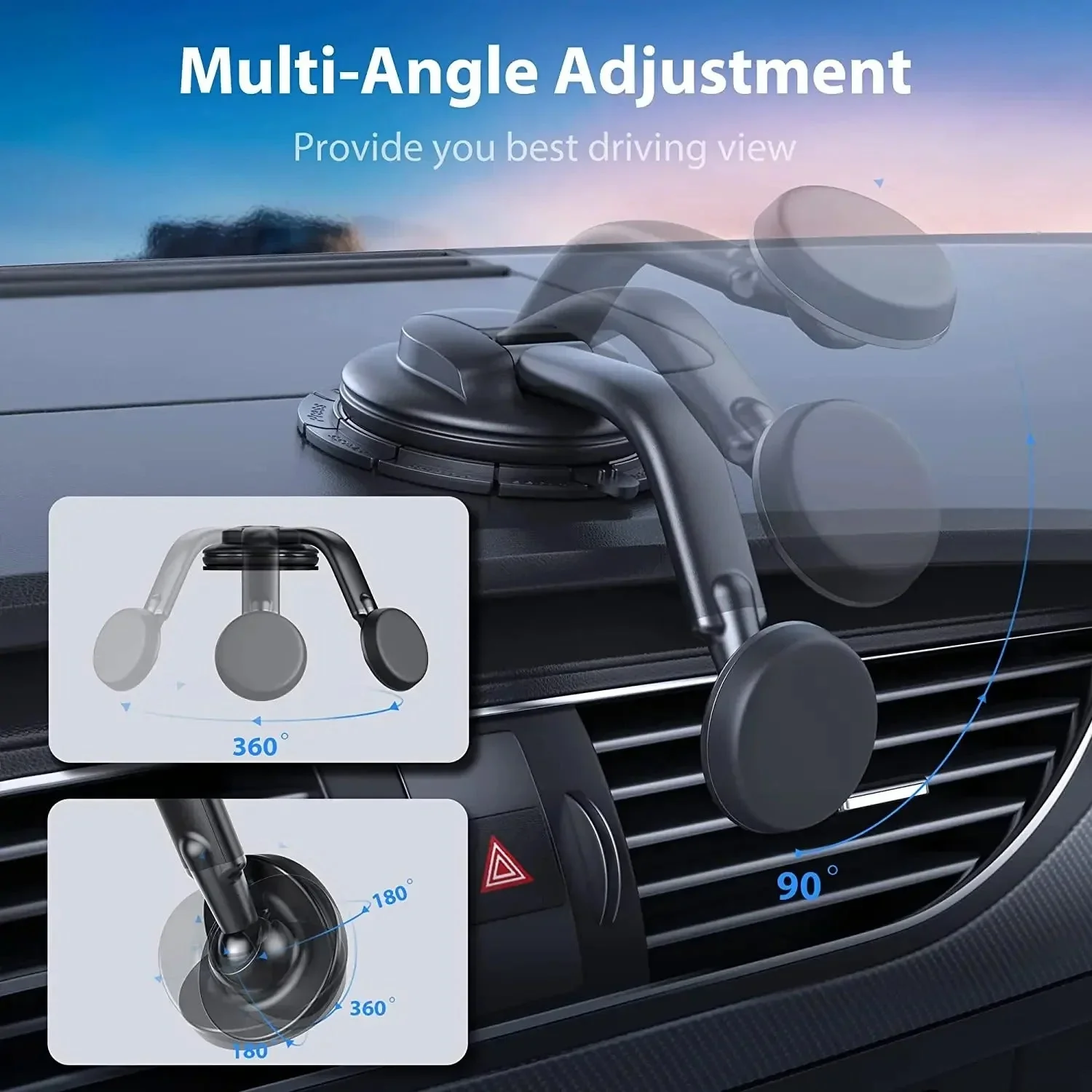 Premium Air Vent Magnetic Universal Phone Holder - Image 4