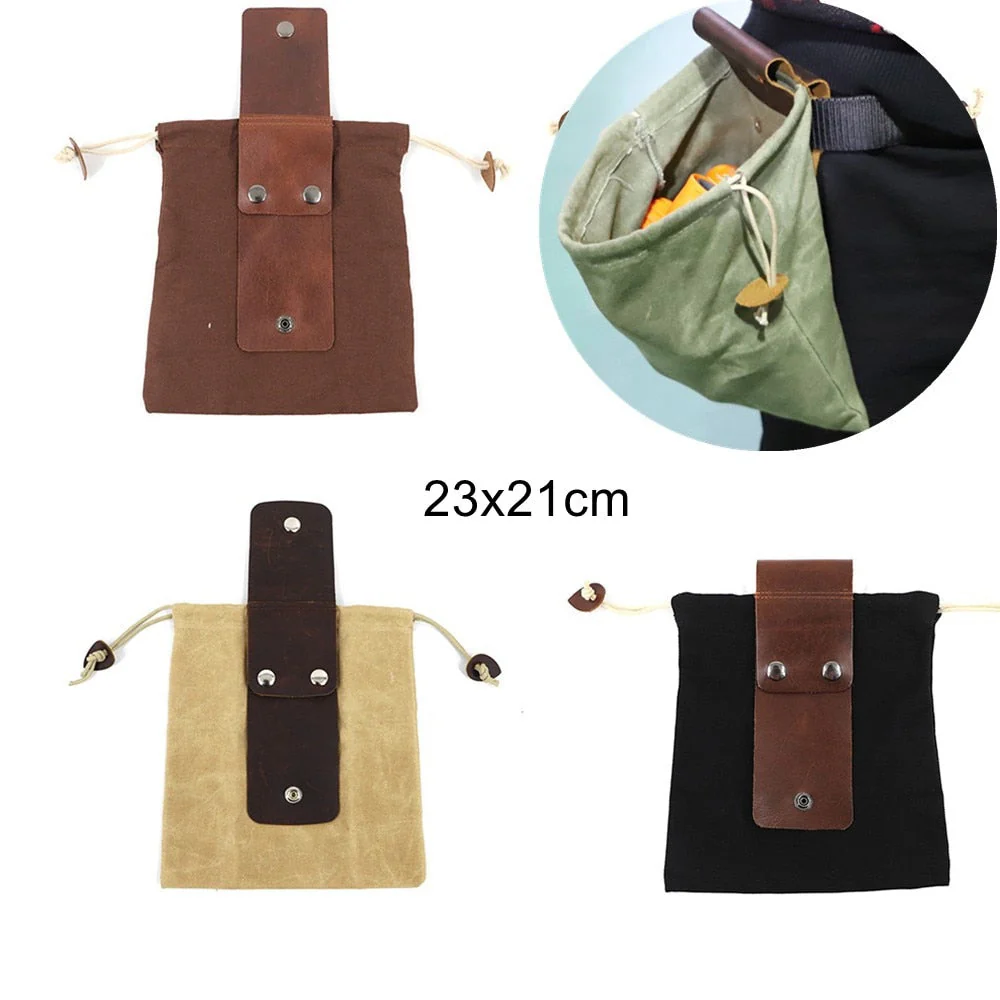 Premium Leather Canvas Hiking Bag - Image 6