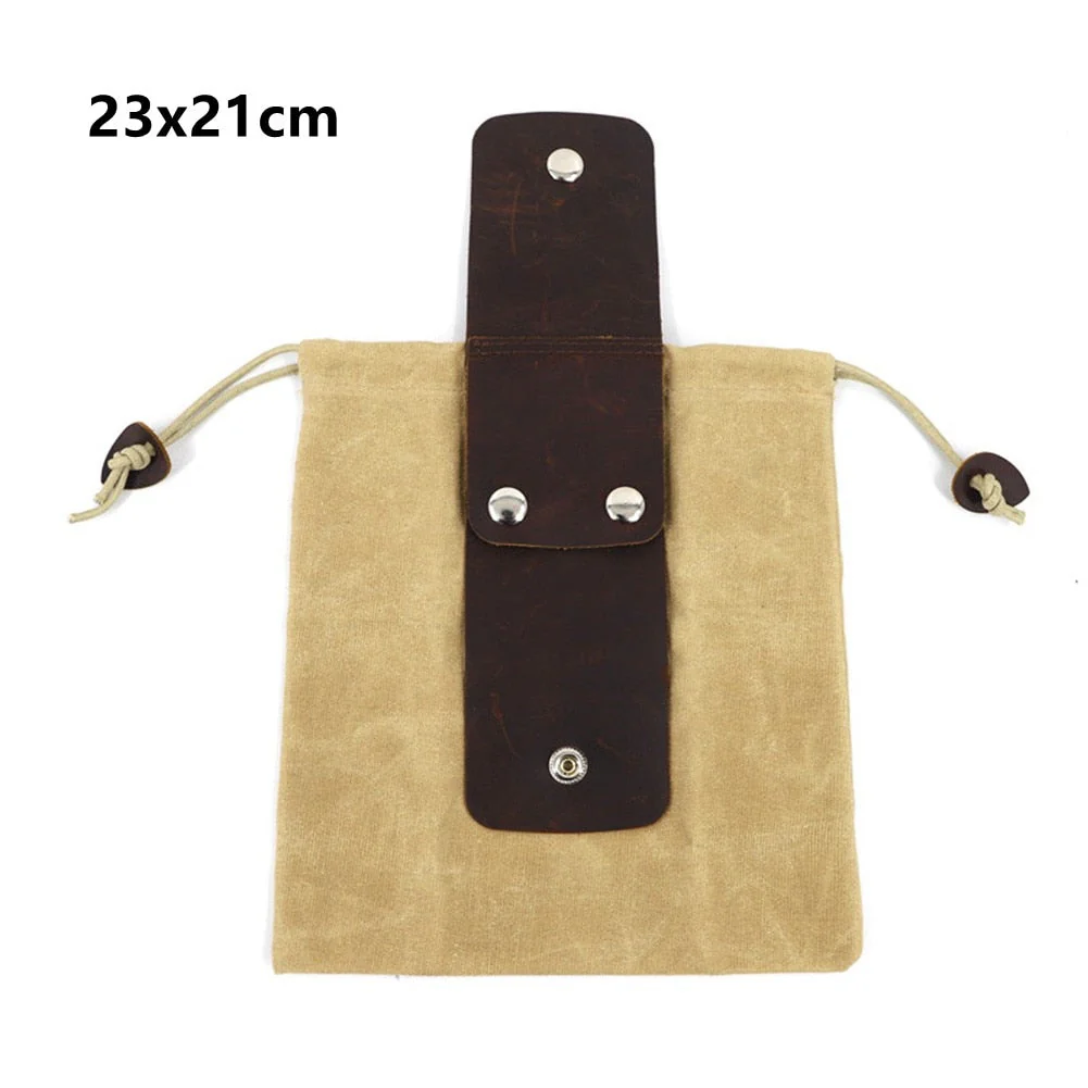 Premium Leather Canvas Hiking Bag - Image 9