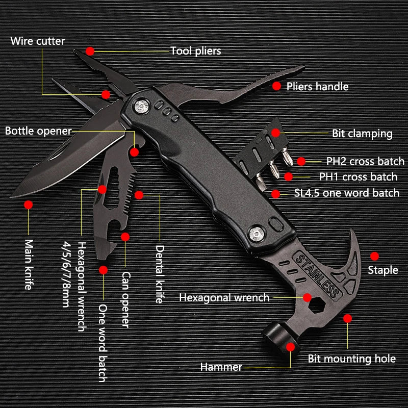 Premium Stainless Steel Compact Outdoor Helper Tool - Image 3