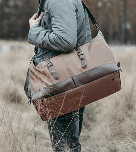 Premium Vintage Canvas Sport Bag - Image 3