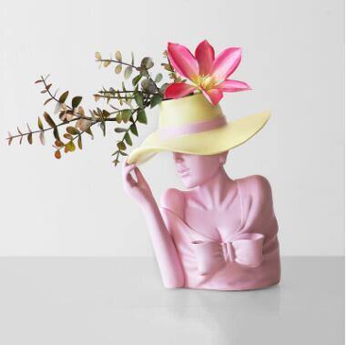 Pretty Woman Figure Flower Pot - Image 12