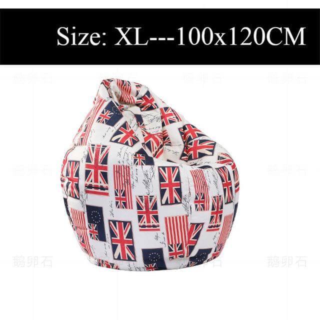 Printed Lounger Sofa Bean Bags - Image 3