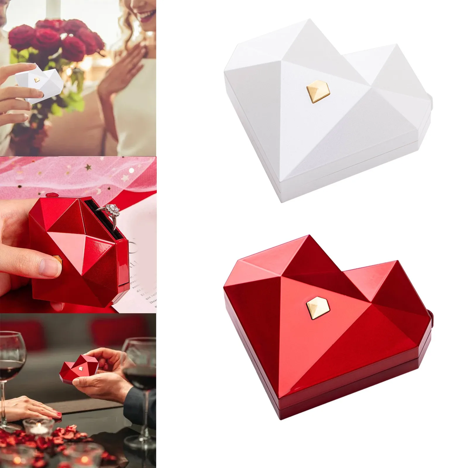 Prism Heart Surprise Love Ring Box - Image 2
