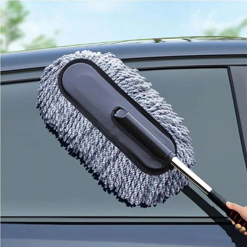 Pro Clean Universal Retractable Car Waxing Brush Set - Image 4
