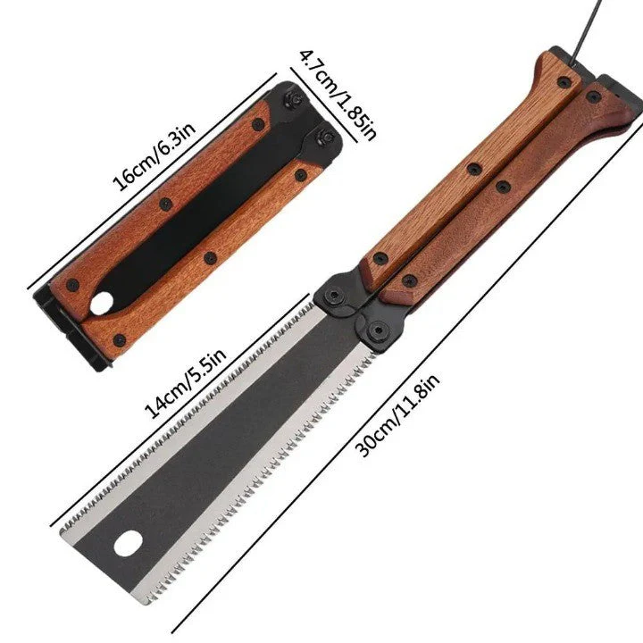 Pro Master Double Edge Foldable Carpentry Hand Saw - Image 10