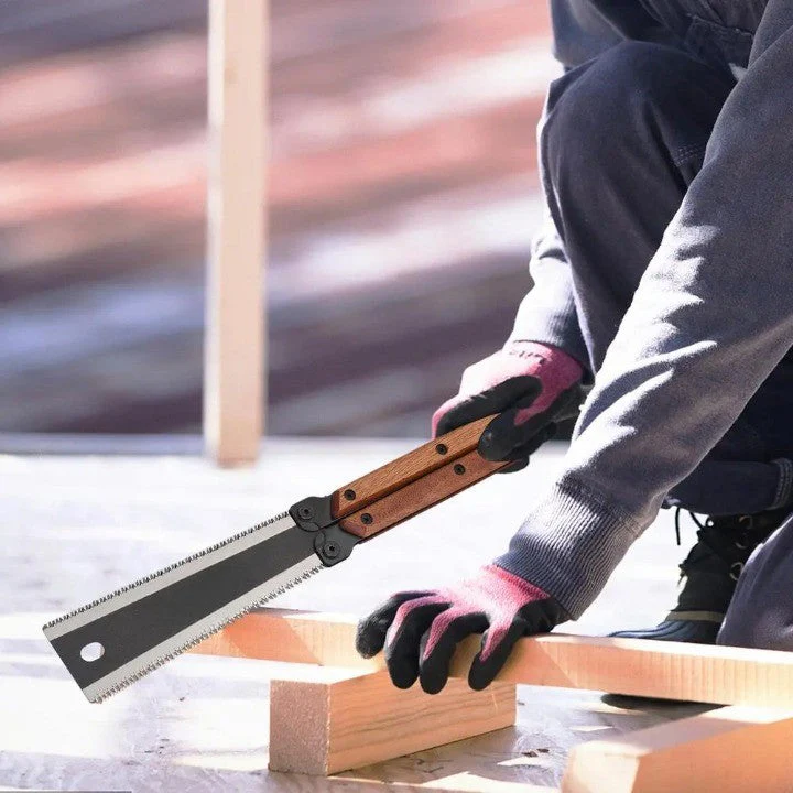 Pro Master Double Edge Foldable Carpentry Hand Saw - Image 3