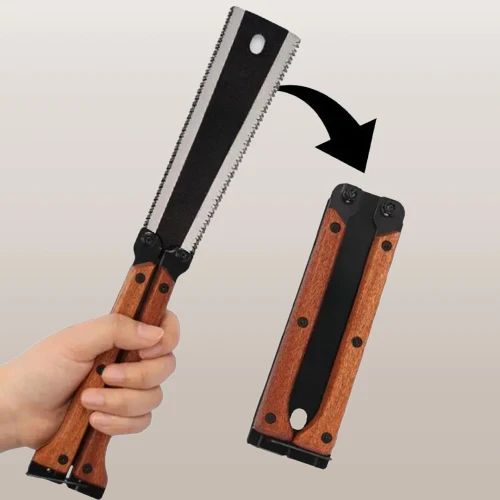 Pro Master Double Edge Foldable Carpentry Hand Saw - Image 5