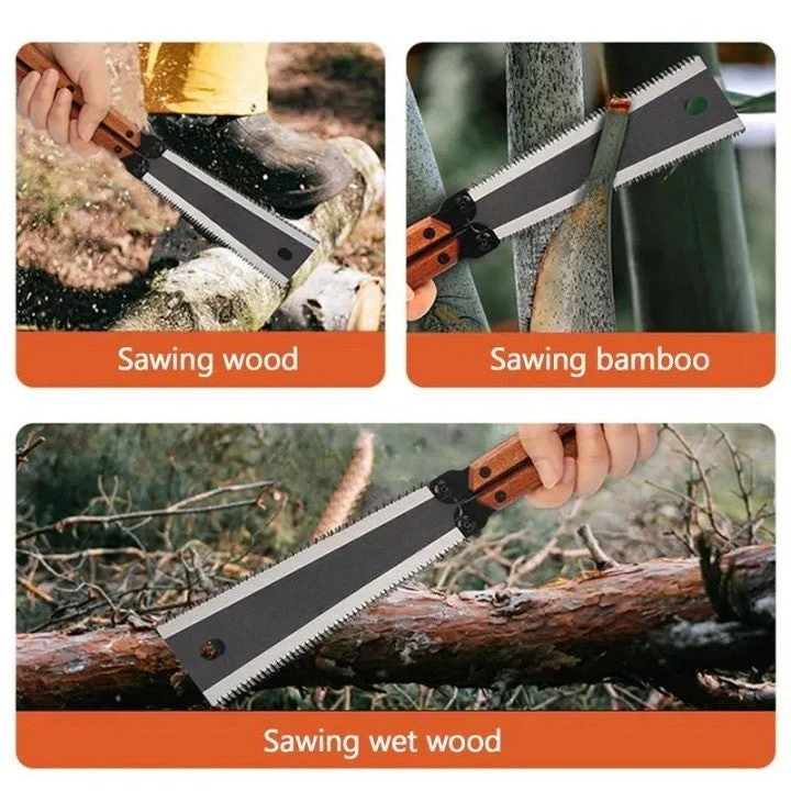 Pro Master Double Edge Foldable Carpentry Hand Saw - Image 9