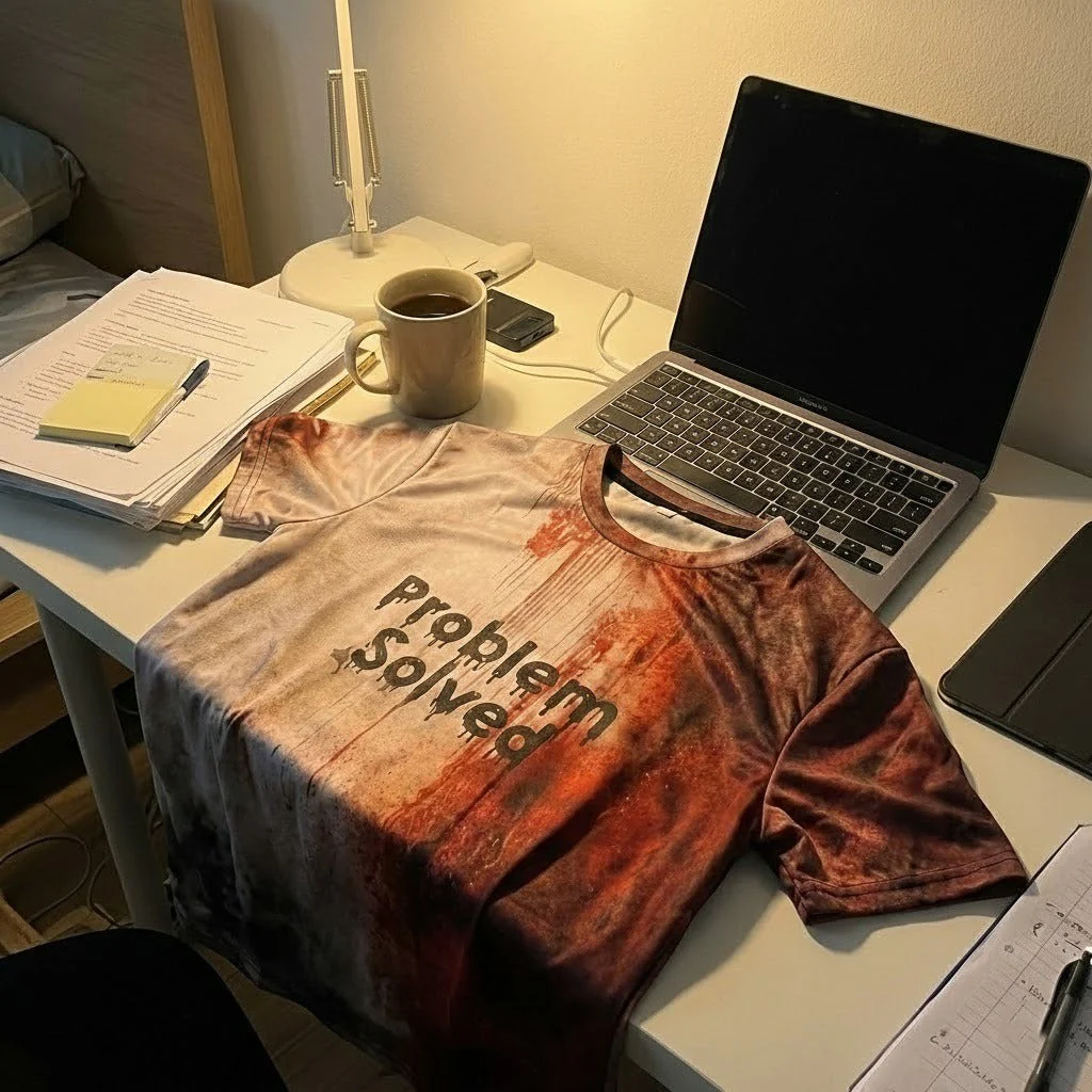 Problem Solved Funny T-Shirt - Image 4