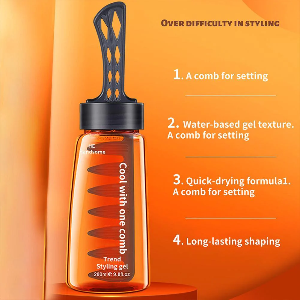 Professional Easy Hair Styling Comb Gel Bottle - Image 4