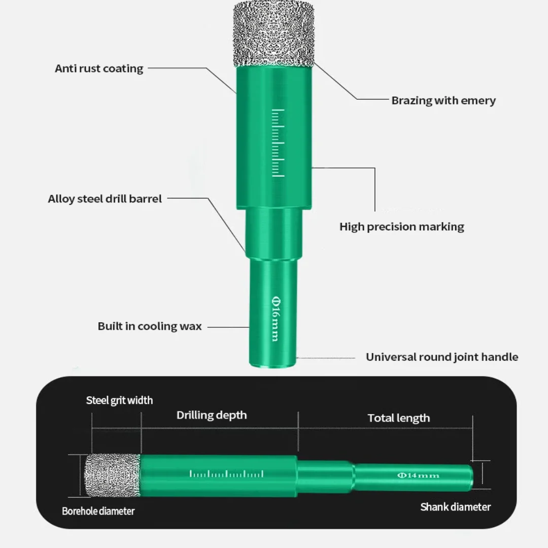 Professional Grade Diamond Drill Hole Opener Bit set - Image 8