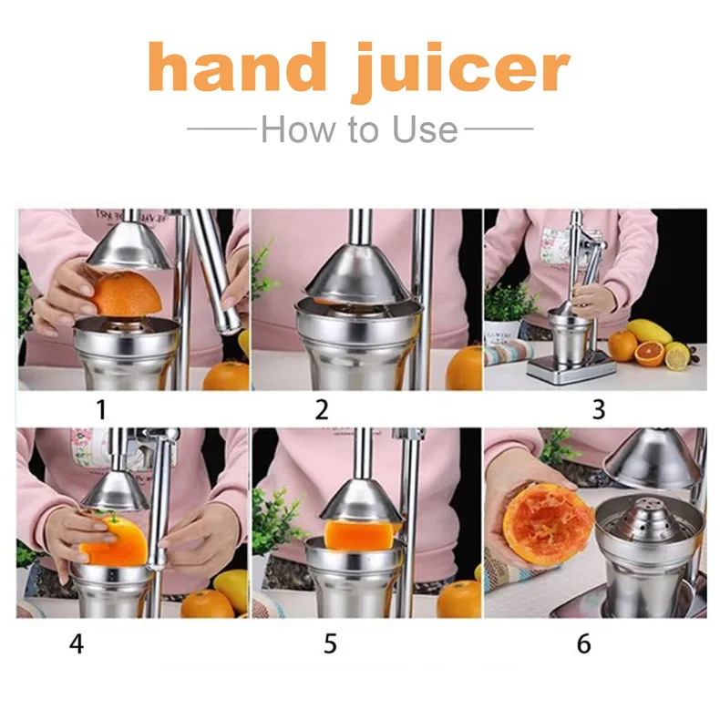 Professional Grade Manual Fruit Squeezer Gadget - Image 4