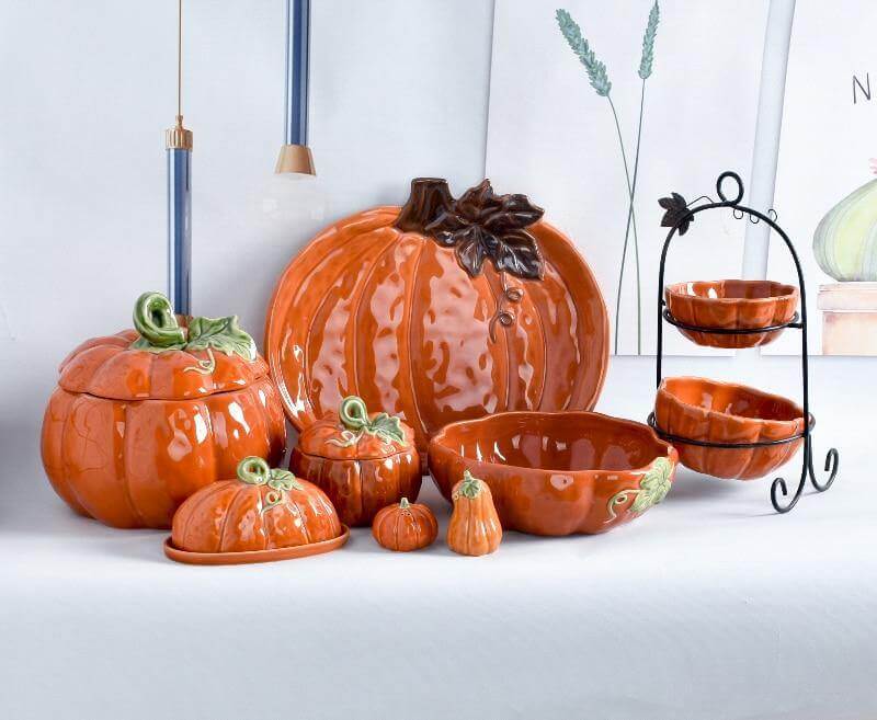 Pumpkin Ceramic Kitchen Mug Bowl - Image 6