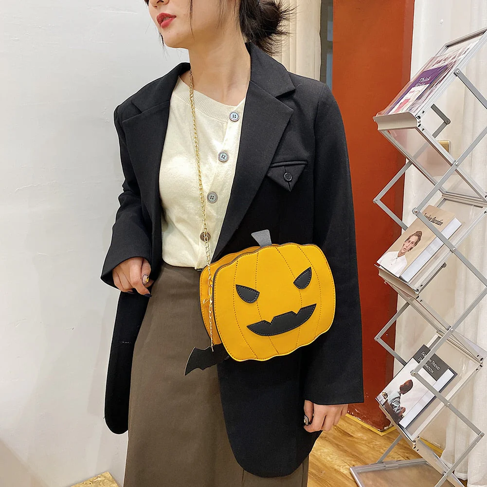 Pumpkin Shape Mini Shoulder Bag - Image 5