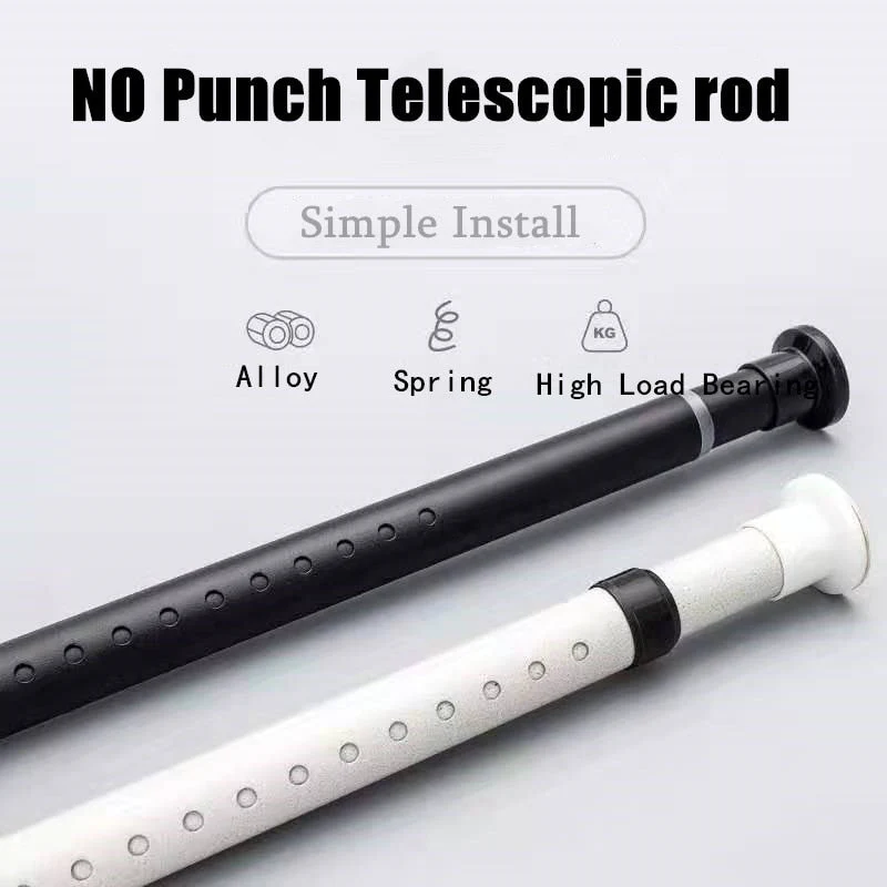 Punch-Free Adjustable Curtain Hanging Rod - Image 5