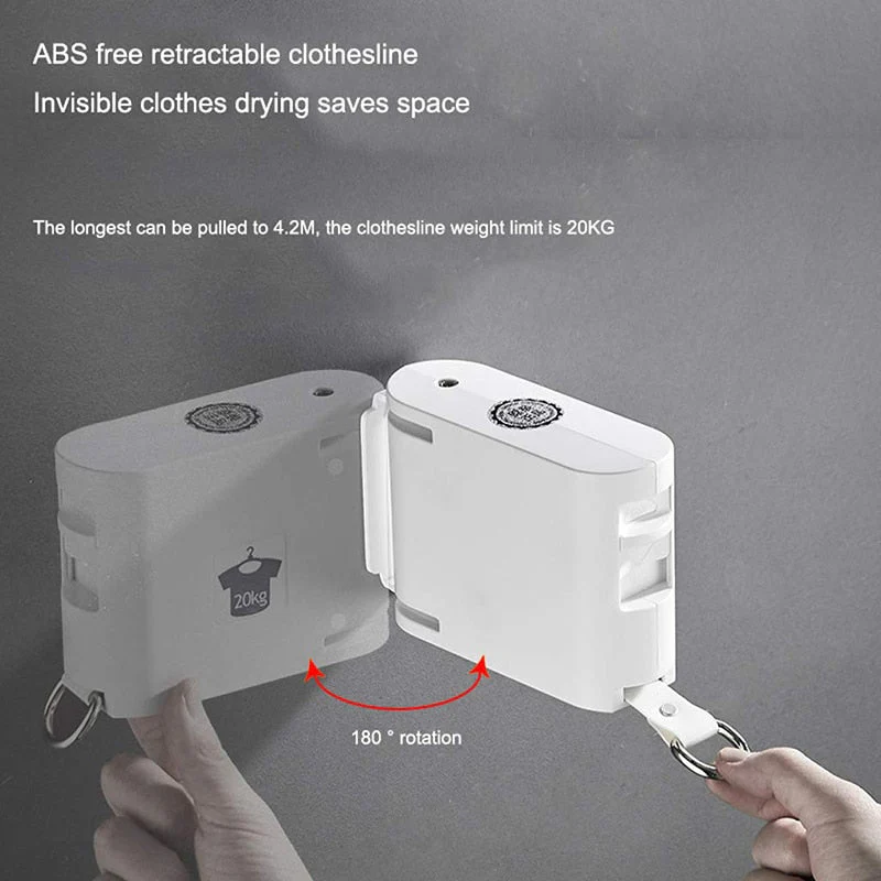 Punch-Free Invisible Retractable Drying Rope - Image 5