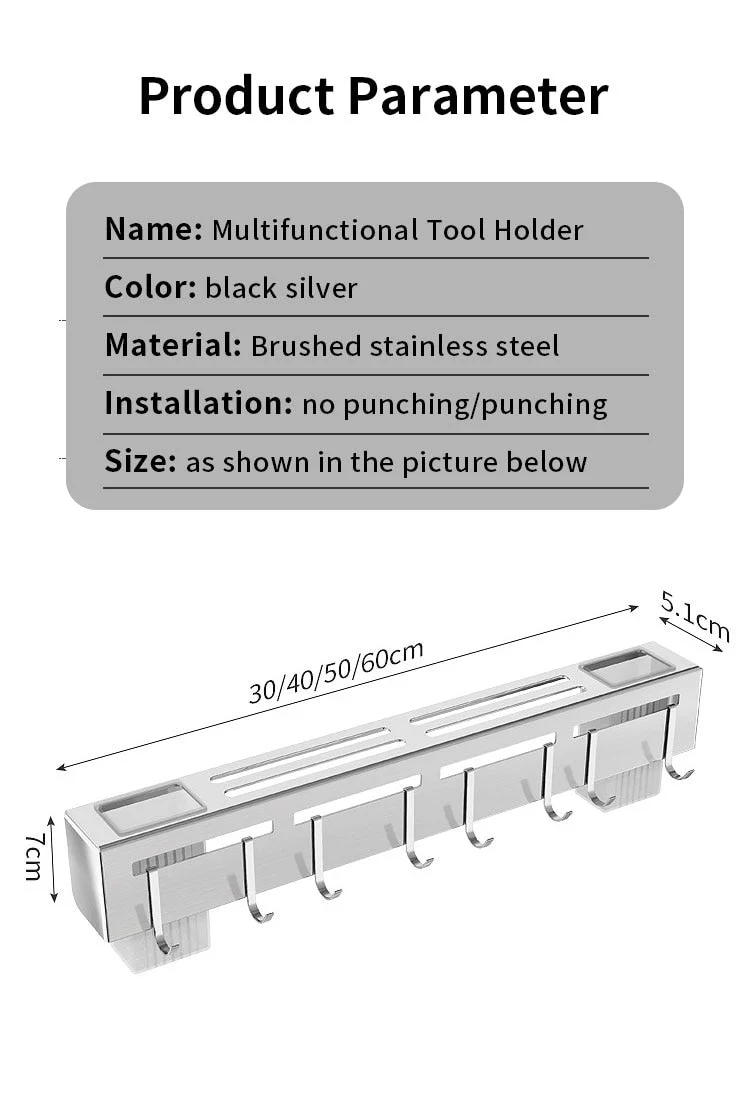 Punch-free Kitchen Tableware Storage Rack - Image 6