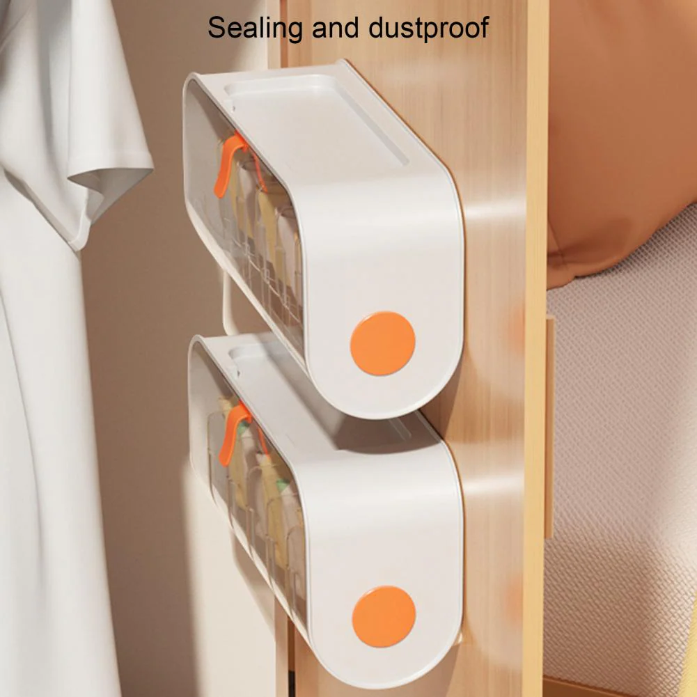 Punch-Free Wall Clothes Organizer Storage Box - Image 2