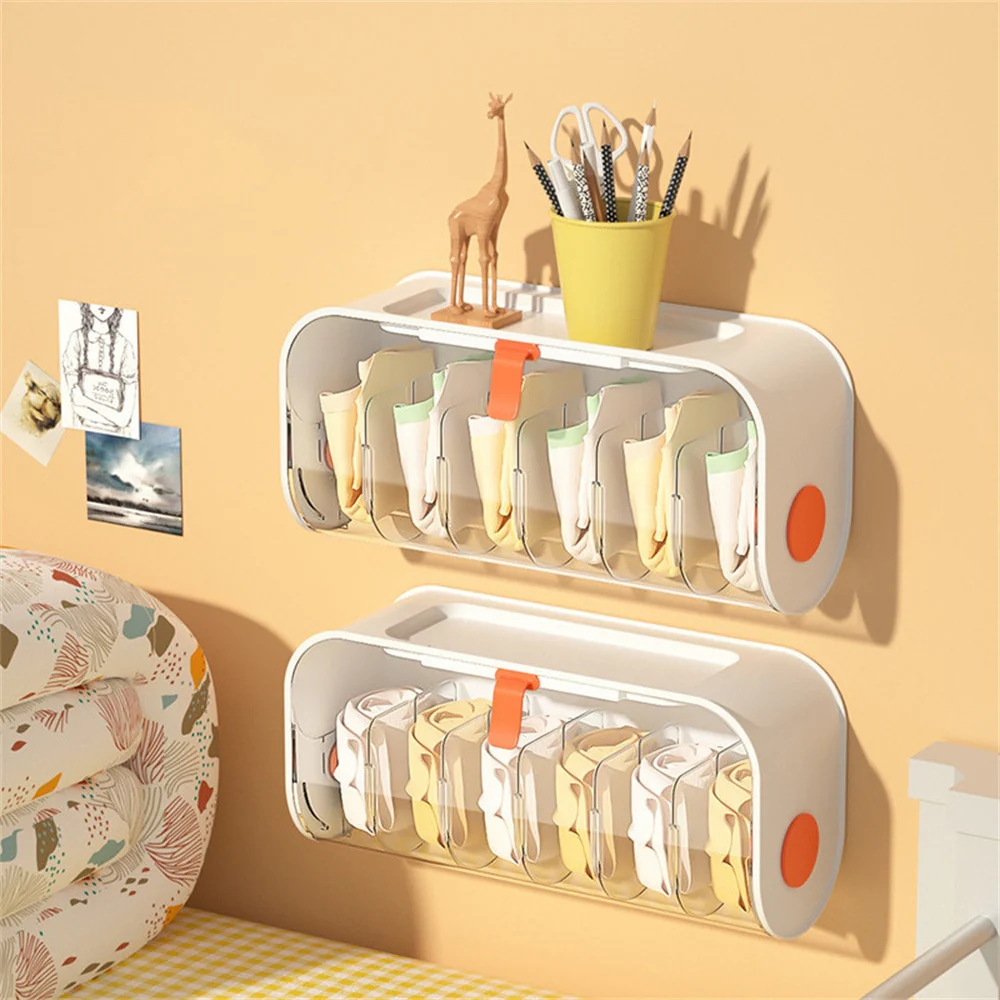 Punch-Free Wall Clothes Organizer Storage Box - Image 7