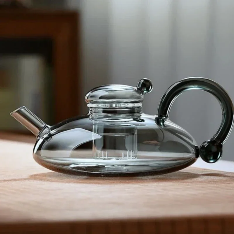 Pure Brew Aesthetic Heat-Resistant Glass Teapot - Image 4