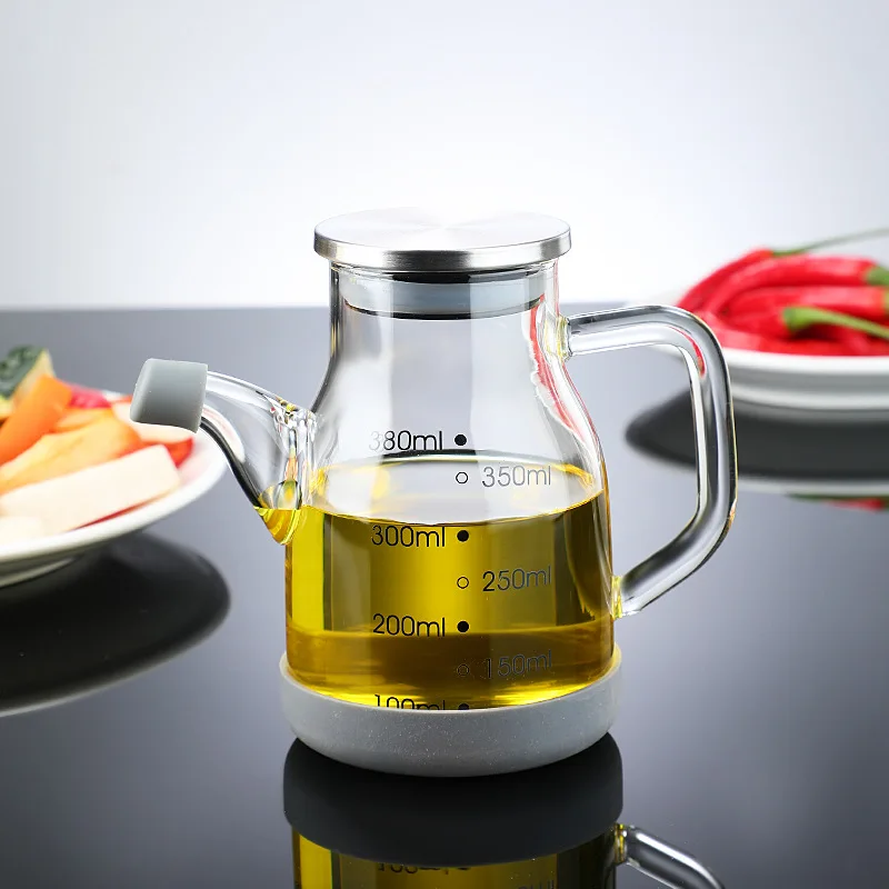 Pure Glass Measuring Scale Oil Dispenser Bottle - Image 7