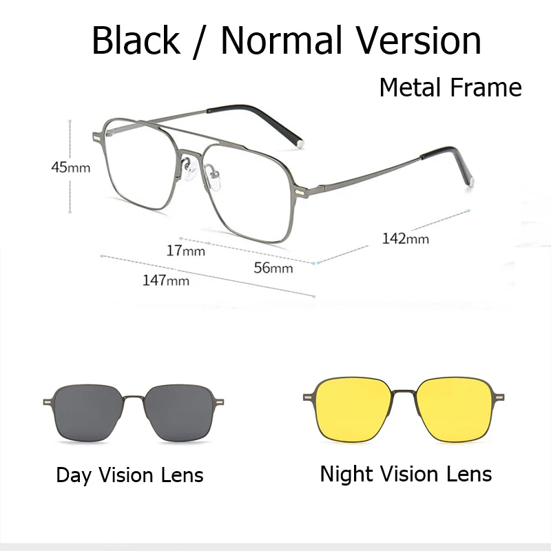 Pure Titanium Magnetic Clip-On Glasses - Image 10