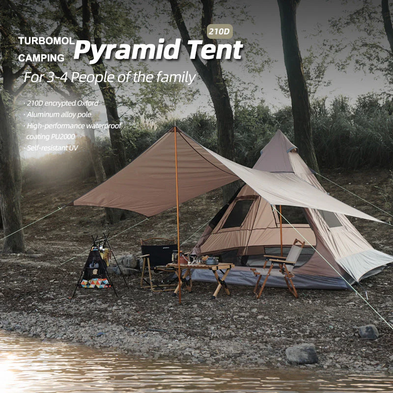 Pyramid Portable Waterproof Camp Pro Tent - Image 2
