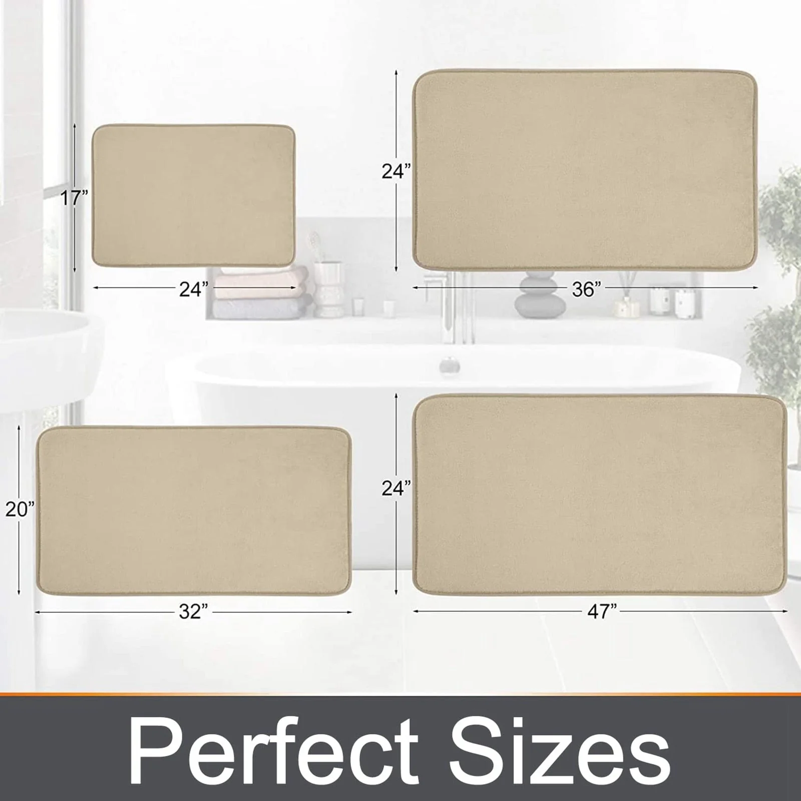 Quick Absorbent Anti Slip Memory Foam Bath Mat - Image 6