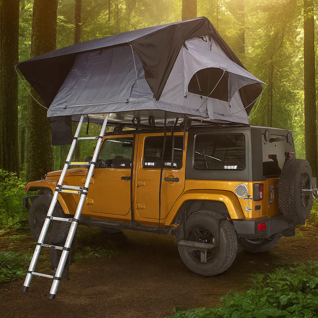 Quick Setup All-Weather Camping Foldable Car Roof Tent - Image 2