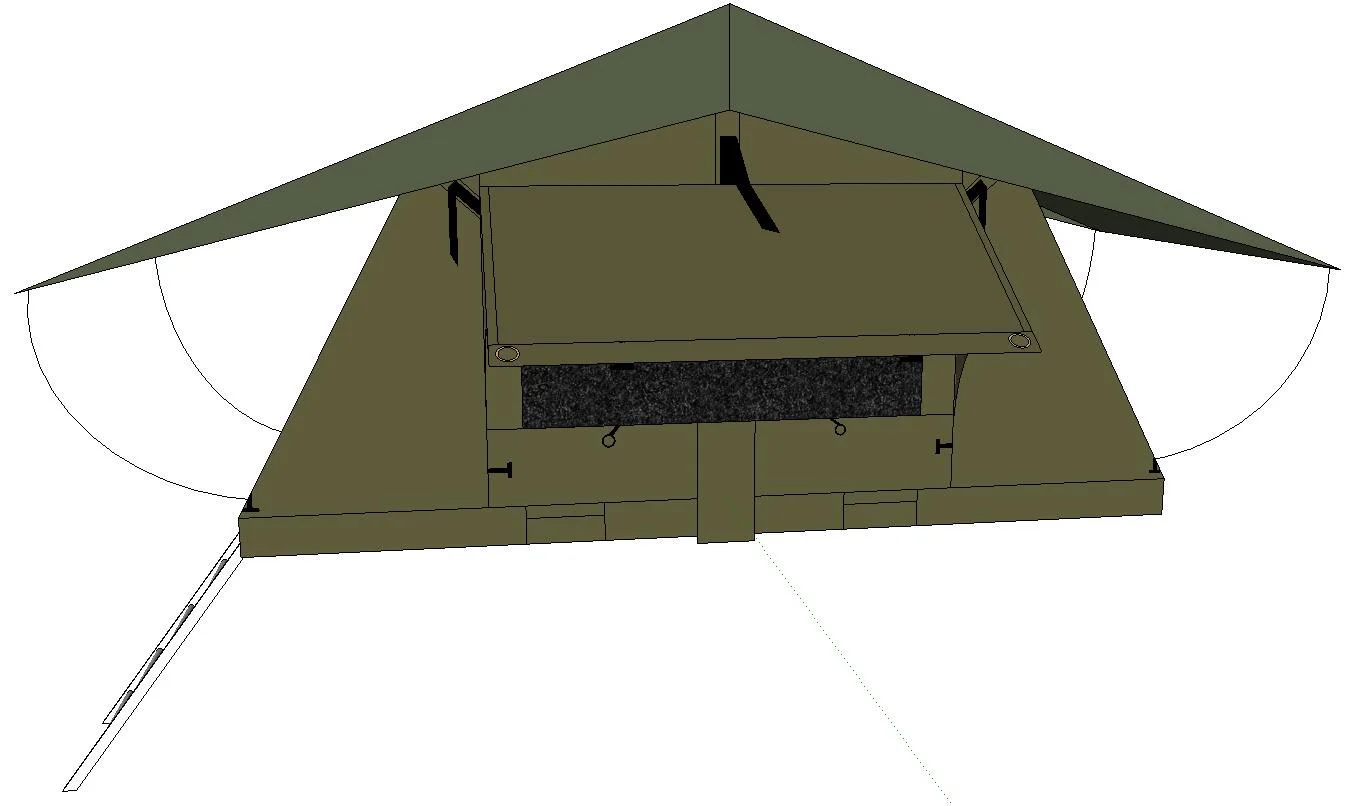 Quick Setup All-Weather Camping Foldable Car Roof Tent - Image 7