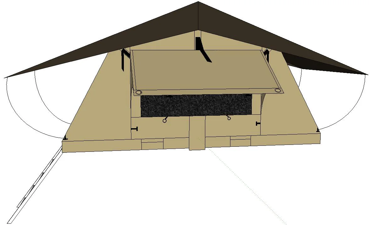 Quick Setup All-Weather Camping Foldable Car Roof Tent - Image 8