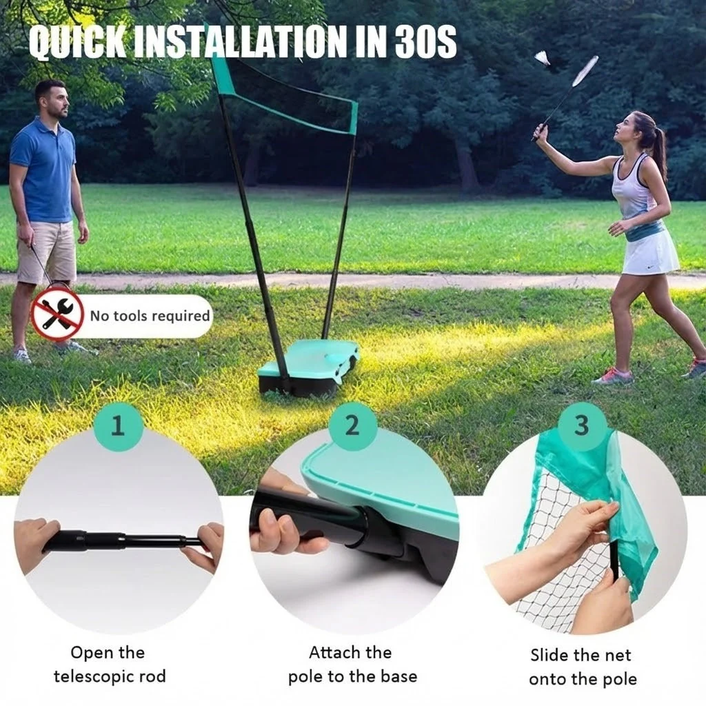 Quick-Setup Badminton Outdoor Game Set - Image 5