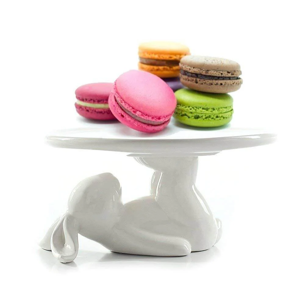 Rabbit Ceramic Dessert Server Tray - Image 2