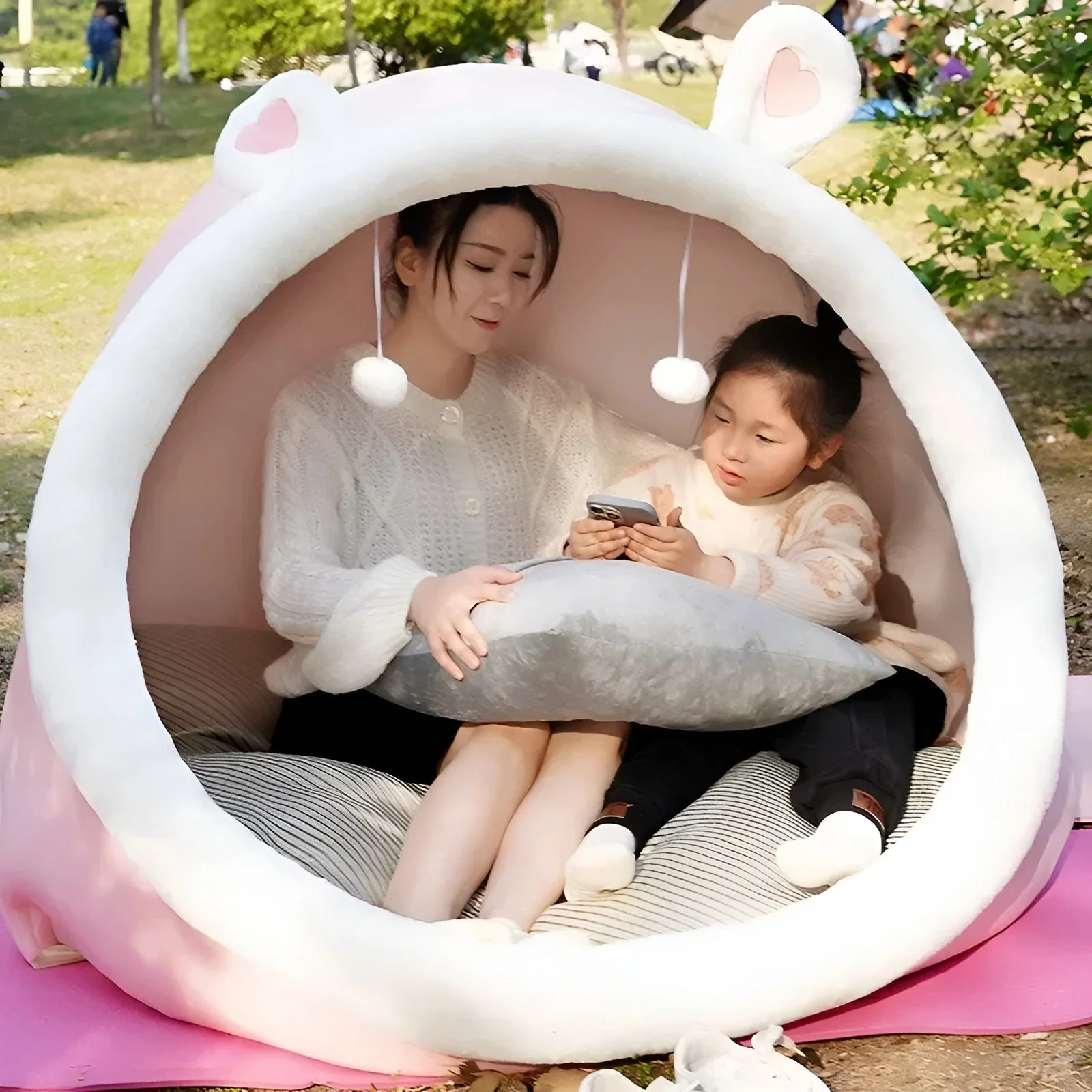Rabbit Nest Comfy Plush Lazy House Tent - Image 8