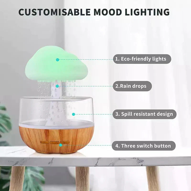 Rain Cloud Mushroom Air Humidifier Night Lamp - Image 6