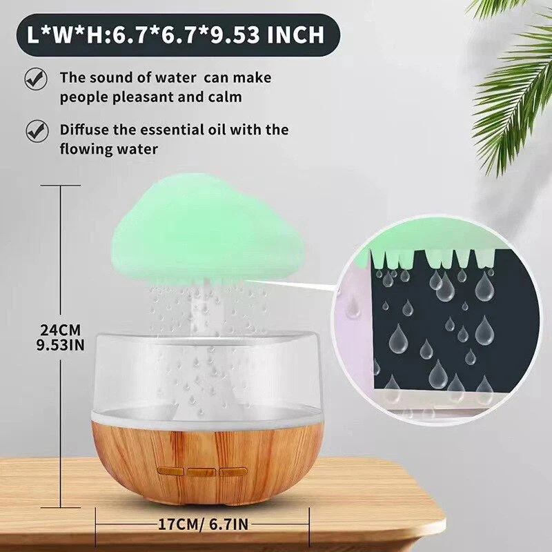 Rain Cloud Mushroom Air Humidifier Night Lamp - Image 8