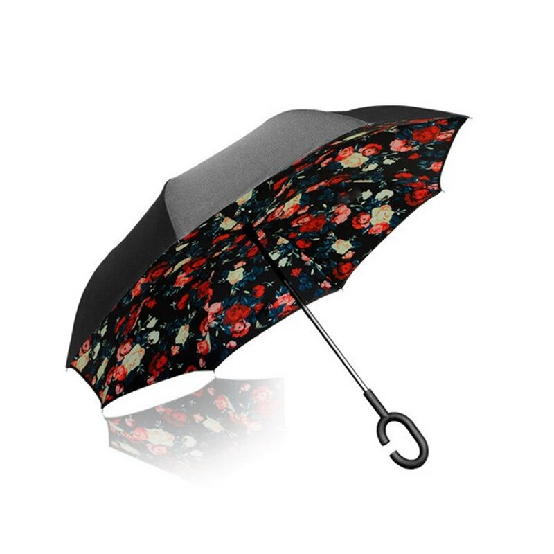 Rain Defense Folding Inverted Umbrella - Image 3