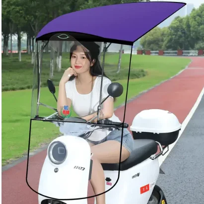 Rain Protection Bike Protective Cover Folding Canopy - Image 3