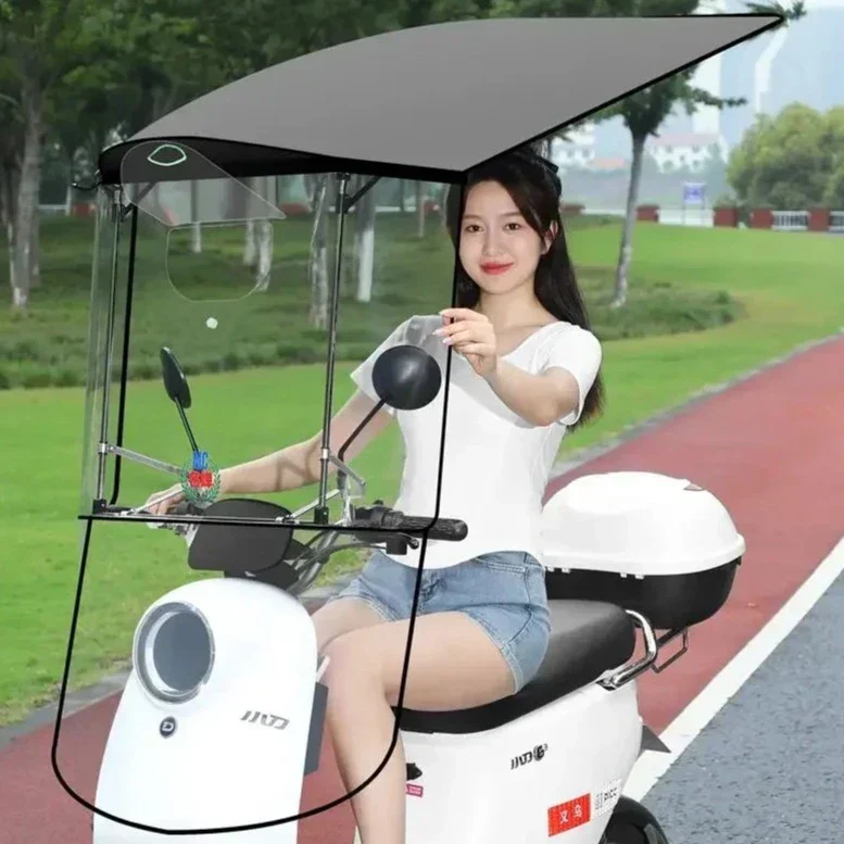 Rain Protection Bike Protective Cover Folding Canopy - Image 6