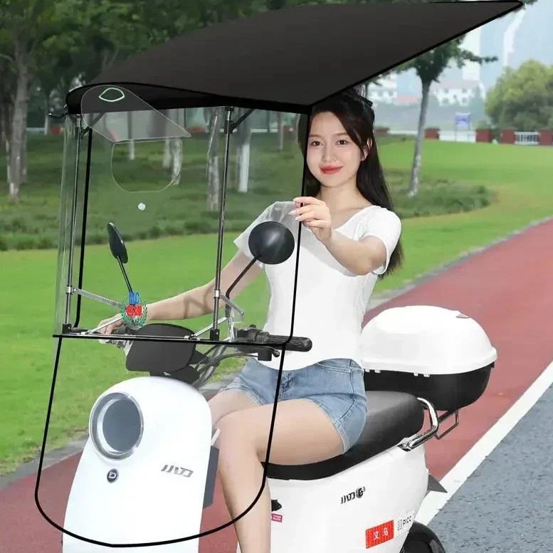 Rain Protection Bike Protective Cover Folding Canopy - Image 7